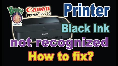 Execute cleaning. . Why is my printer not printing black when ink is full canon